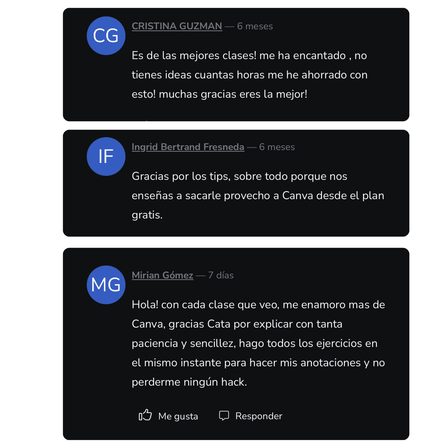 Testimonio de alumno de Canva Club 4