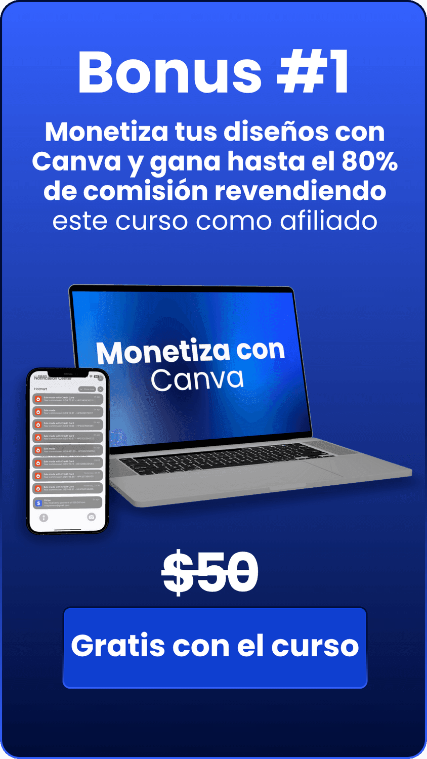 Monetiza tus diseños con Canva