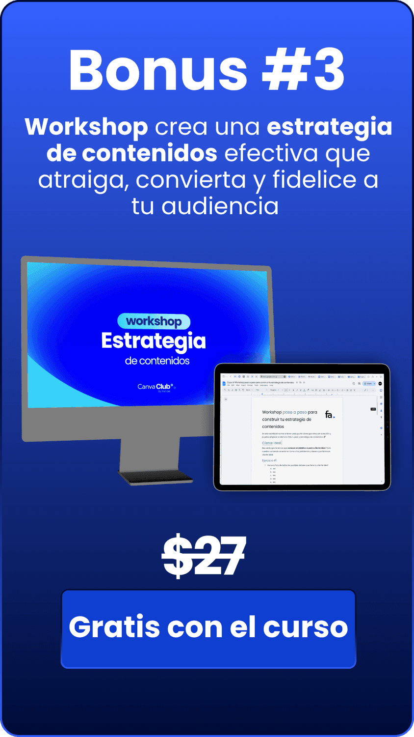 Workshop de estrategia de contenidos